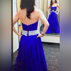 SOLD- Regal Formal Blue Sherri Hill Gown